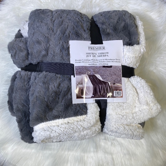 Kate & Co. Other - ⭐️SALE⭐️Charcoal Diamond Micromink Sherpa